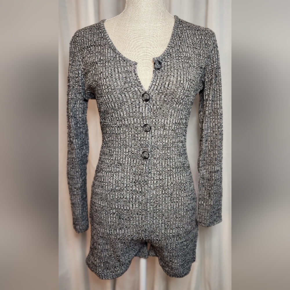 Brand New Shein Button Front Lounge Romper Pajama Size Small